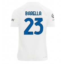 Inter Milan Nicolo Barella #23 Bortedrakt 2023-24 Kortermet